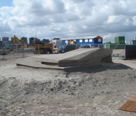 Sand sculpture of the Amsterdam Film Museum EYE Sand sculpture of the Amsterdam Film Museum EYE