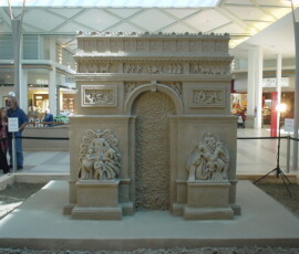 Sand Sculpture of the Arc de Triumphe Sand Sculpture of the Arc de Triumphe